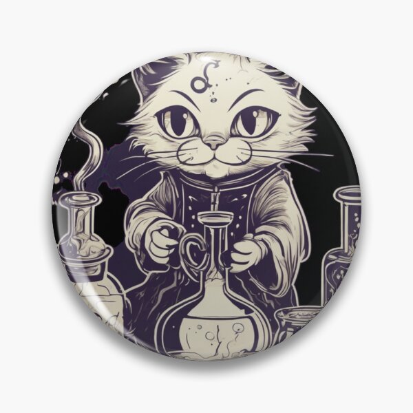 Item preview, Magic Potion Cat – Mystic Alchemy Art designed and sold by Artclo3.