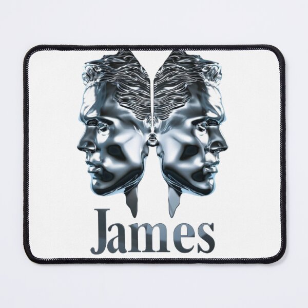Item preview, James Gemini – Chrome Twin Faces Zodiac Art designed and sold by AlexLineArt.