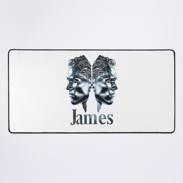 Item preview, James Gemini – Chrome Twin Faces Zodiac Art designed and sold by AlexLineArt.