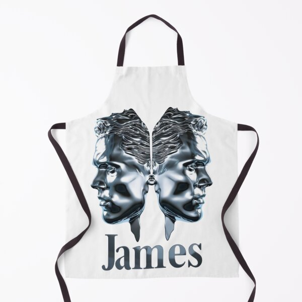Item preview, James Gemini – Chrome Twin Faces Zodiac Art designed and sold by AlexLineArt.