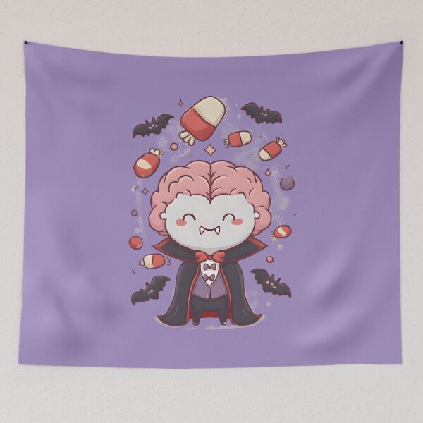 Item preview, Brainpire 2.0 | Cute Kawaii Brain Vampire, Halloween Neuroscience Art, Funny Smart Gift for Psychologists and Students designed and sold by PureBrain.