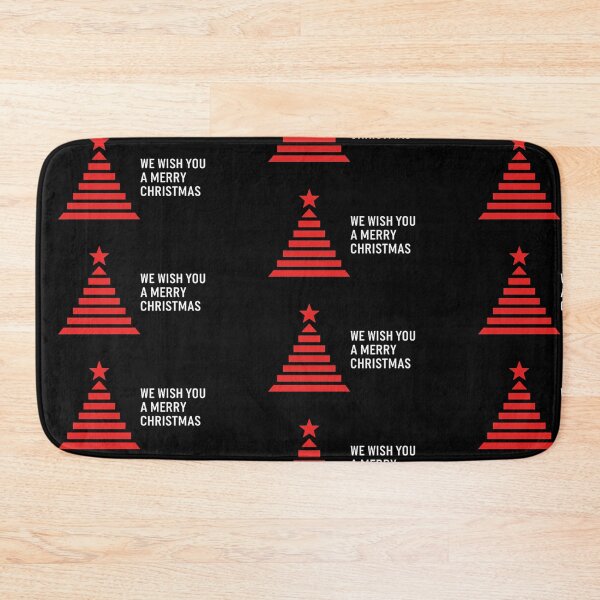 Item preview, Minimalist Red Bar Christmas Tree with Modern Vertical Text – Clean Holiday Design designed and sold by PixelVibe782.