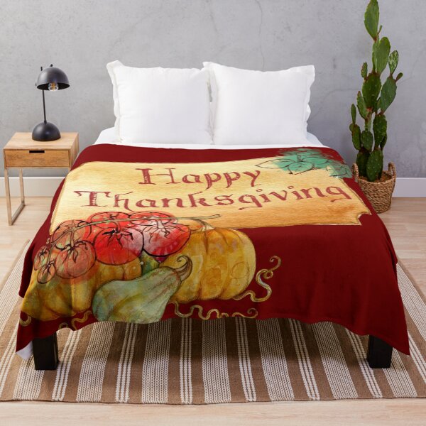 Item preview, Vintage Happy Thanksgiving With Pumpkins designed and sold by Lovemountain.