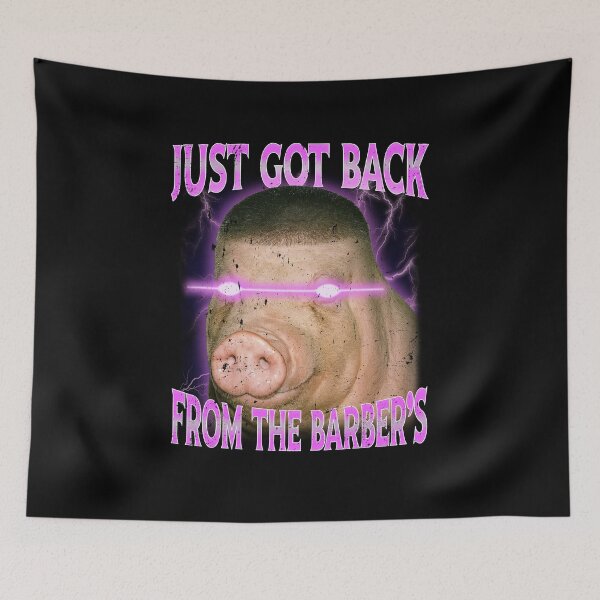 Item preview, Just Got Back From The Barber’s Buzz Cut Pig Fade designed and sold by elderberry.