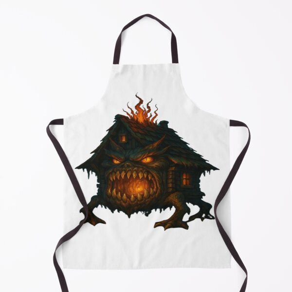 Item preview, The Burning Monster House – Dark Horror Fantasy Art designed and sold by GlowAIDesigns.