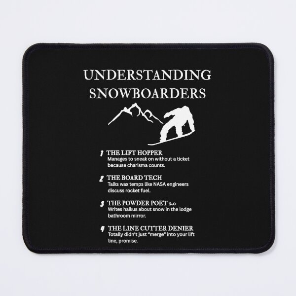 Item preview, Understanding Snowboarders – Turning Wipeouts Into Winter Poetry – Black designed and sold by PsyFlow35.