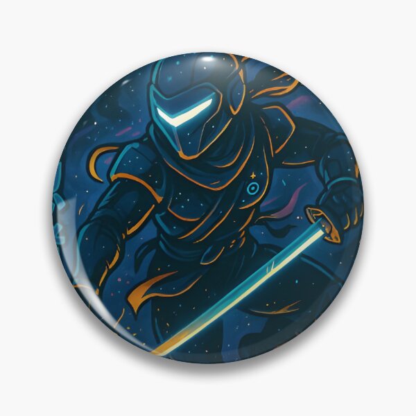 Item preview, Nova Ninja – Galactic Shadow Assassin | Retro Japanese Cosmic Art designed and sold by Snackwear Apparel.
