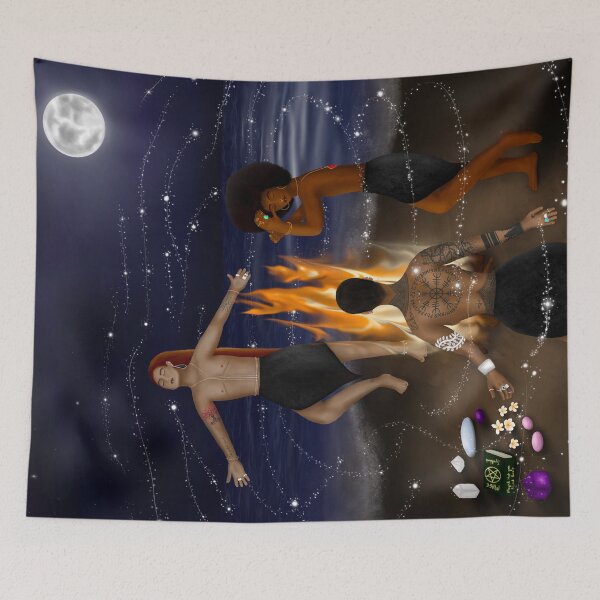 Item preview, Coven — Witchy Full Moon Ritual on the Beach designed and sold by MelZahrArt.