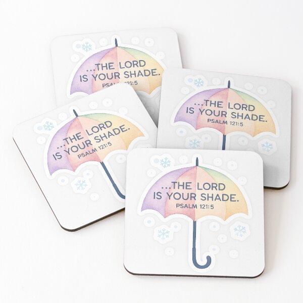 Item preview, The Lord Is Your Shade – Psalm 121:5 Comfort Sticker designed and sold by vineartstudio.