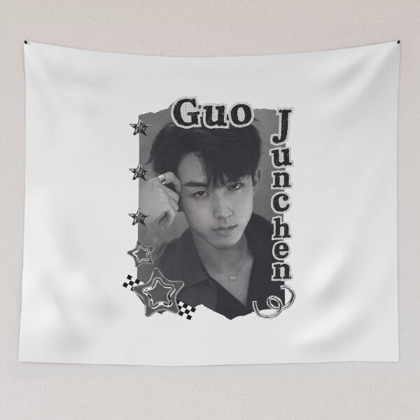 Item preview, Guo Junchen (郭俊辰) Chinese Actor Cdrama Chinese Entertainment Black and White Collage Digital Art Portrait designed and sold by AJUNICE STUDIO.