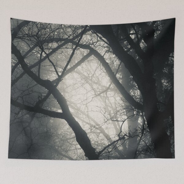 Item preview, Misty atmosphere in the forest – Mysterious tranquility / Swiss Artwork Photography designed and sold by Raphael Wolf.