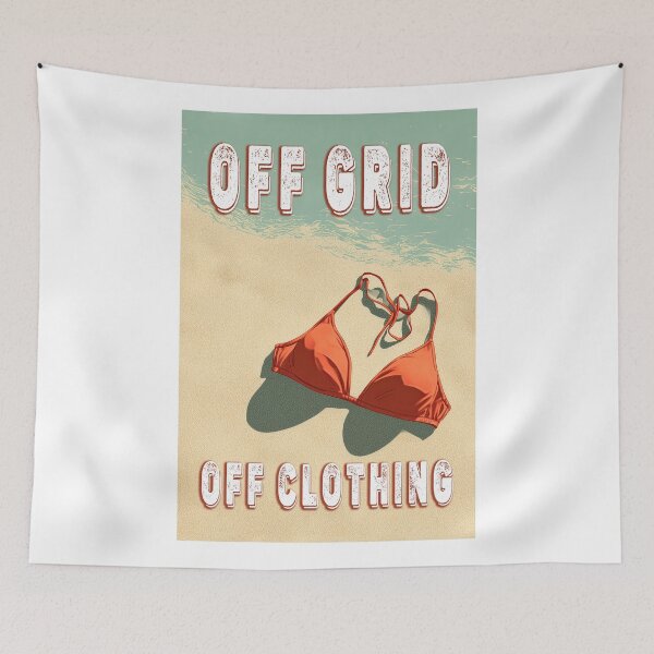 Item preview, Naturist Nudist Clothing Optional T-shirt Lifestyle Humor Quote Off Grid Off Clothing , Funny Comedy Naked Tee designed and sold by Psychoactive Circus Merch.