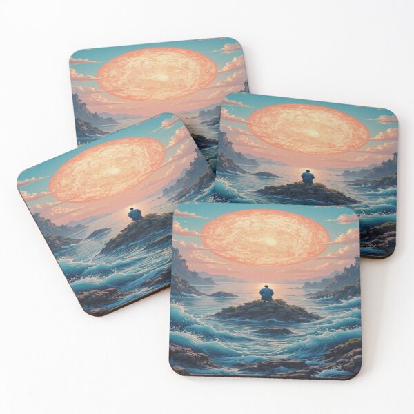 Item preview, Asian coast with large, colorful sunsets designed and sold by Hot4Shirt.