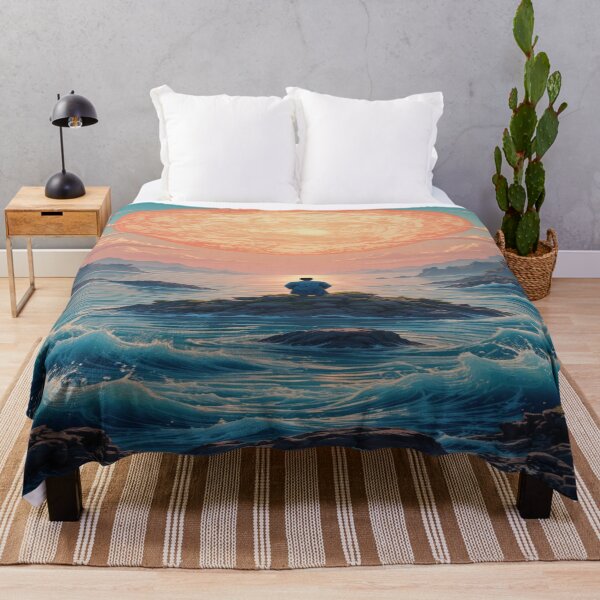 Item preview, Asian coast with large, colorful sunsets designed and sold by Hot4Shirt.