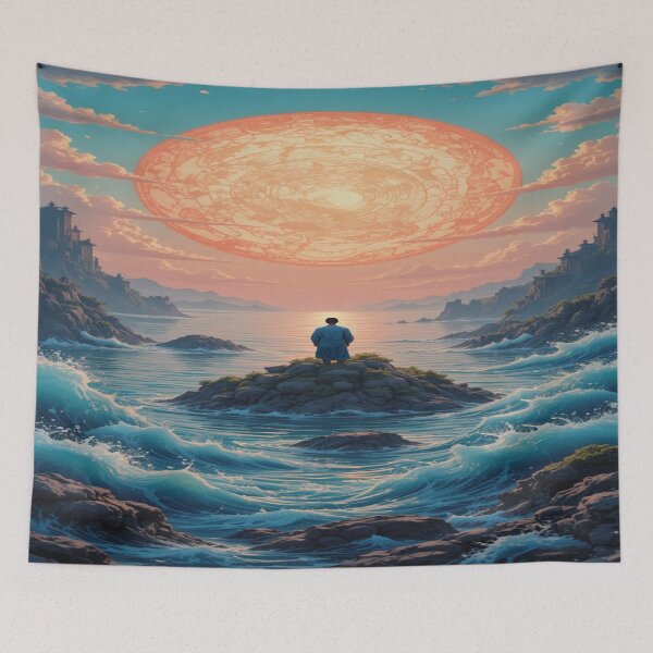 Item preview, Asian coast with large, colorful sunsets designed and sold by Hot4Shirt.