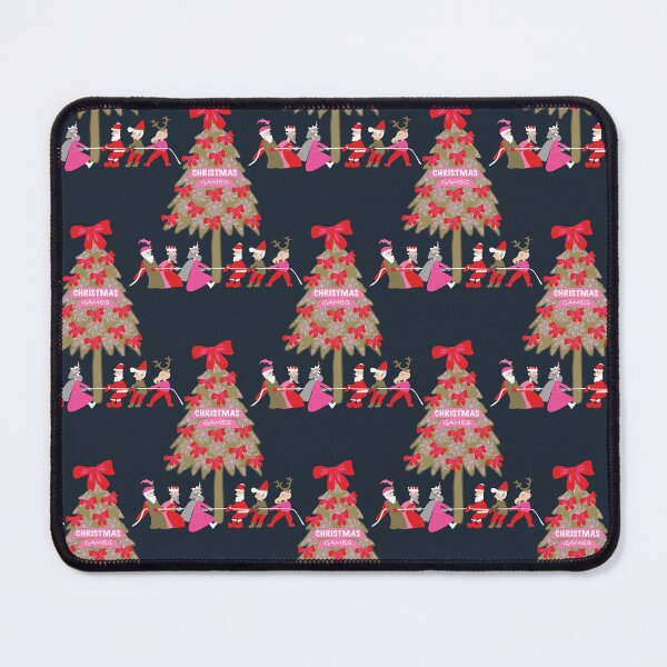 Item preview, Fun Christmas game pattern between the three wise men and Santa Claus and his companions designed and sold by WONDERPRINTVALLEY.