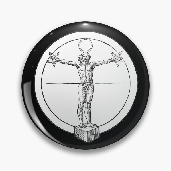 Item preview, The Agrippa Pentagram" or the "Man in the Pentagram designed and sold by stevepaint.