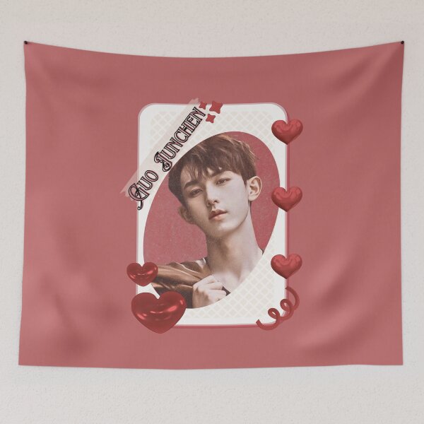 Item preview, Guo Junchen (郭俊辰) Chinese Actor Cdrama Chinese Entertainment Card Red Aesthetic Collage Design designed and sold by AJUNICE STUDIO.