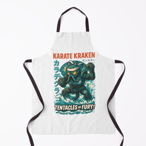 Item preview, Karate Kraken – Tentacles of Fury | Retro Japanese Martial Arts Kaiju Design designed and sold by Snackwear Apparel.