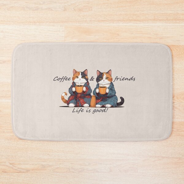 Item preview, Cats, Coffee and friends designed and sold by RebelRulez.