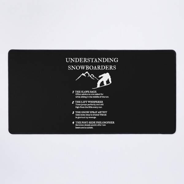 Item preview, Understanding Snowboarders – Snow, Sass, and Serious Chill Energy – Black designed and sold by PsyFlow35.
