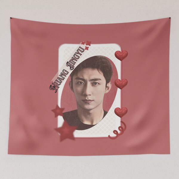 Item preview, Huang Jingyu (黄景瑜) (Johnny Huang) Chinese Actor Cdrama Chinese Entertainment Card Red Aesthetic Collage Design designed and sold by AJUNICE STUDIO.
