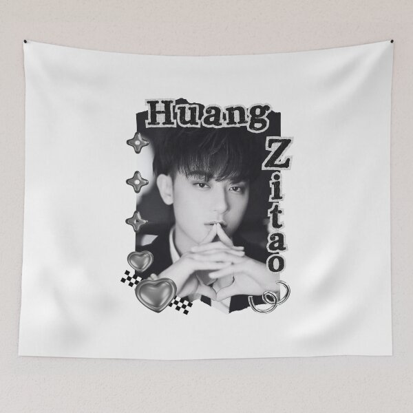 Item preview, Huang Zitao (黄子韬) Chinese Actor Cdrama Chinese Entertainment Black and White Collage Digital Art Portrait designed and sold by AJUNICE STUDIO.