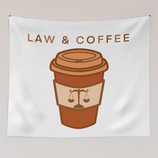 Item preview, Law & Coffee – Scales of Justice Legal Aesthetic Coffee Cup Design designed and sold by MagicMe-JD.