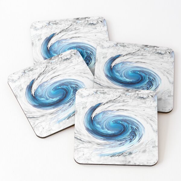 Item preview, Cyclone Blue-White – Whirlpool of Emotions / Swiss Artwork Photography designed and sold by Raphael Wolf.