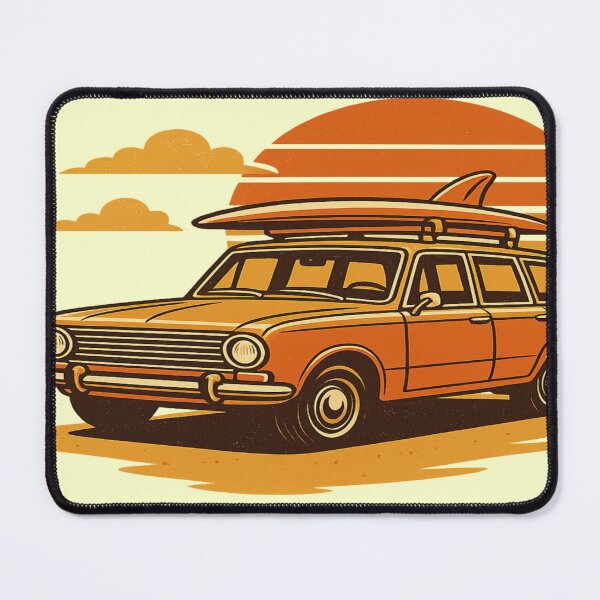 Item preview, Retro Surf Wagon – Vintage Beach Adventure Car T-Shirt designed and sold by NAJURE.