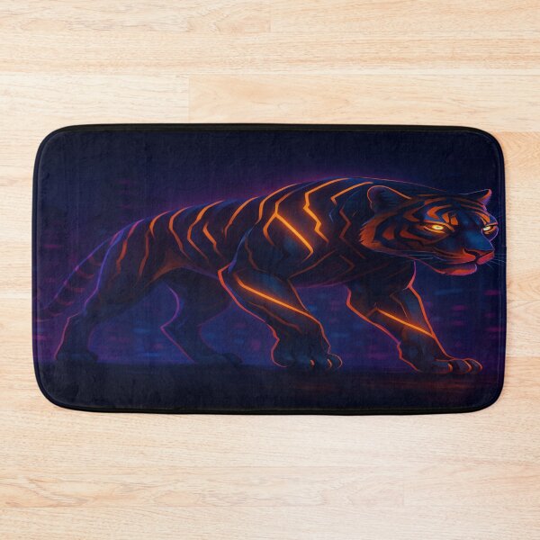 Item preview, Cyber Neon Tiger – Glowing Beast of the Future T-Shirt designed and sold by NAJURE.