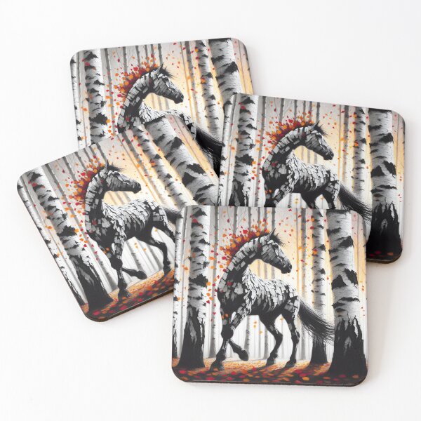 Item preview, Birchbark Horse, Ai Generated Art  designed and sold by ACC .