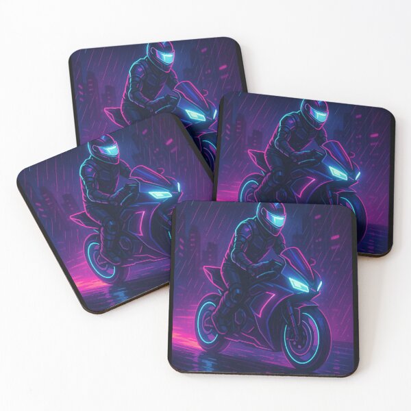 Item preview, NEON RIDER – Cyber Night Rush T-Shirt designed and sold by NAJURE.