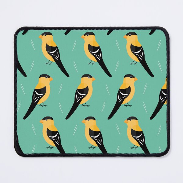 Item preview, American goldfinches on blue designed and sold by reneesillus.