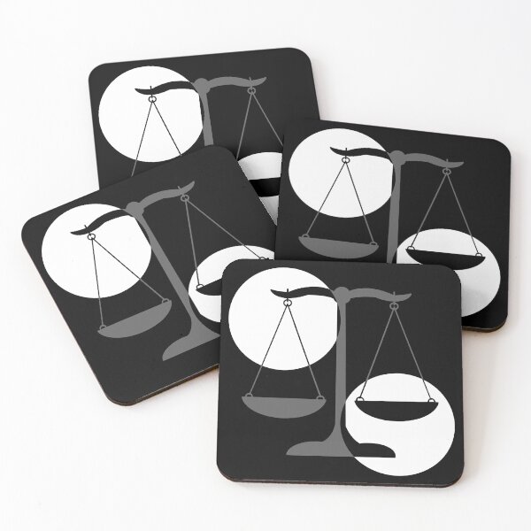 Item preview, Minimalist Scales of Justice | Elegant Grayscale Balance Symbol for Lawyers & Law Students designed and sold by MagicMe-JD.