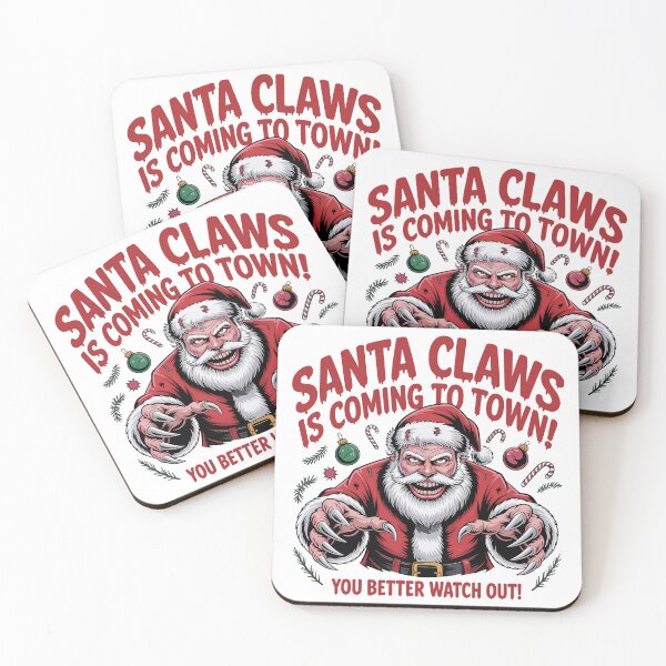 Item preview, Santa Claws Is Coming to Town – You Better Watch Out! designed and sold by JPees.