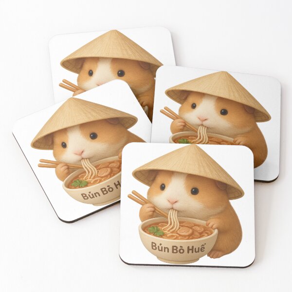 Item preview, Kawaii Bún Bò Huế Hamster | Vietnamese Food Art designed and sold by SaigonSoulArt91.