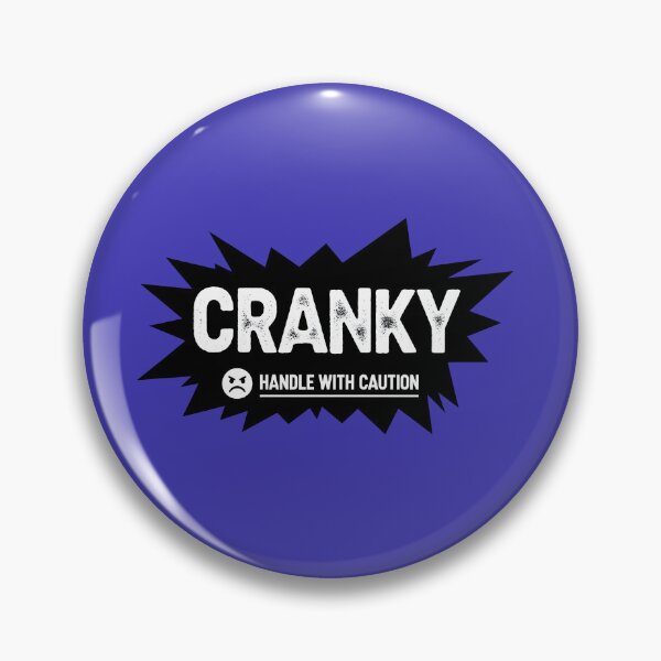 Item preview, Funny Cranky Warning Pop Art designed and sold by InkWeaveShop.