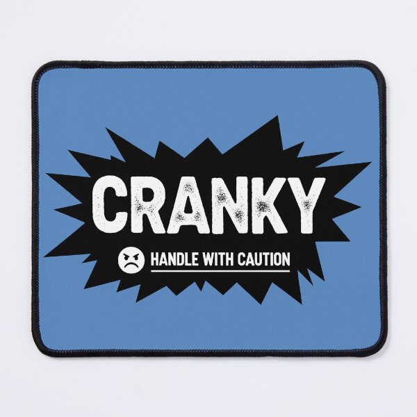 Item preview, Funny Cranky Warning Pop Art designed and sold by InkWeaveShop.