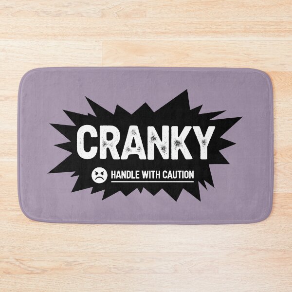 Item preview, Funny Cranky Warning Pop Art designed and sold by InkWeaveShop.