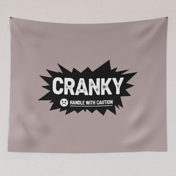 Item preview, Funny Cranky Warning Pop Art designed and sold by InkWeaveShop.