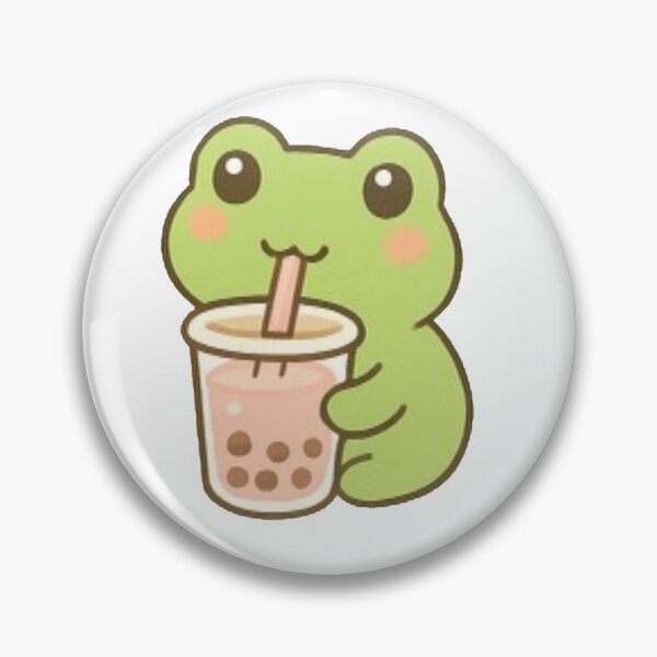 Item preview, Boba Buddy Frog | Kawaii Boba Tea Sticker designed and sold by Marie Draws.