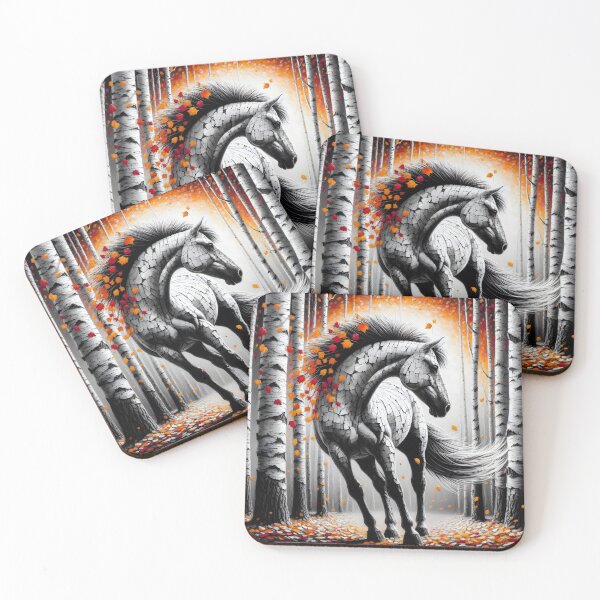 Item preview, Birchbark Horse, Ai Generated Art  designed and sold by ACC .