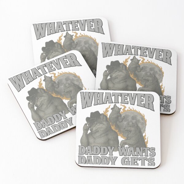 Item preview, Whatever Daddy Wants Daddy Gets – Alpha Wolf Meme Shirt designed and sold by Fiebertraum Fashion.