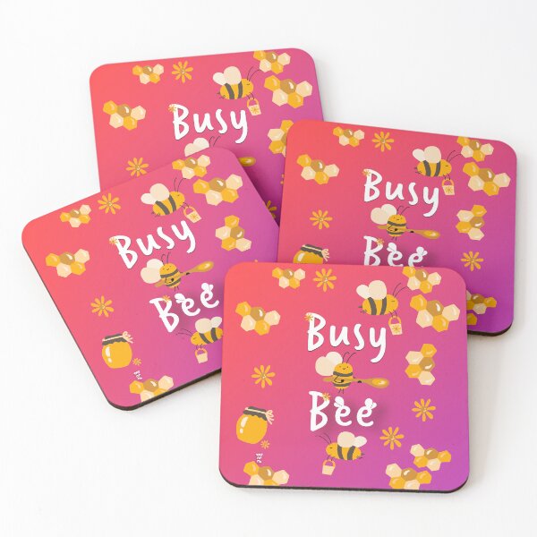 Item preview, Busy Bee Cute Honey and Flower Illustration designed and sold by Beescribblestu.