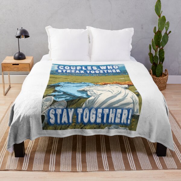 Item preview, Naturist Nudist Clothing Optional T-shirt Lifestyle Humor Quote Couples Who Streak Together , Funny Comedy Naked Tee designed and sold by Psychoactive Circus Merch.
