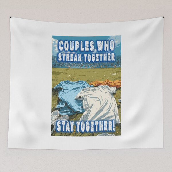 Item preview, Naturist Nudist Clothing Optional T-shirt Lifestyle Humor Quote Couples Who Streak Together , Funny Comedy Naked Tee designed and sold by Psychoactive Circus Merch.