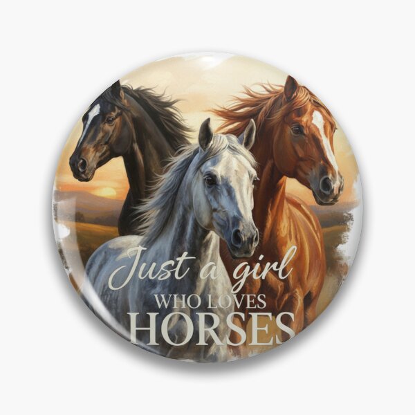 Item preview, Just a girl who loves horses designed and sold by JLMWorks.