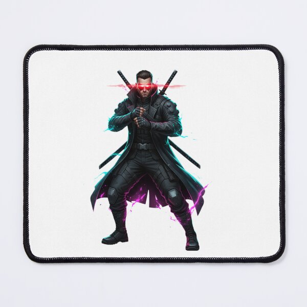Item preview, Cyberpunk Ninja Assassin: Glowing Red Eyes Dual Katana Warrior designed and sold by Scorpio Art.