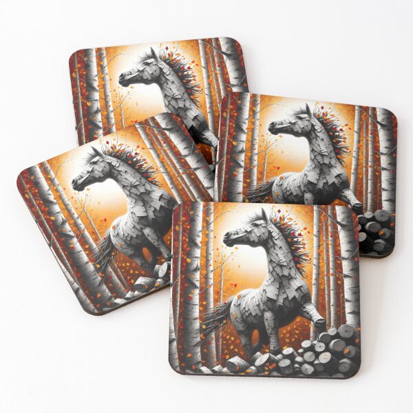 Item preview, Birchbark Horse, Ai Generated Art  designed and sold by ACC .